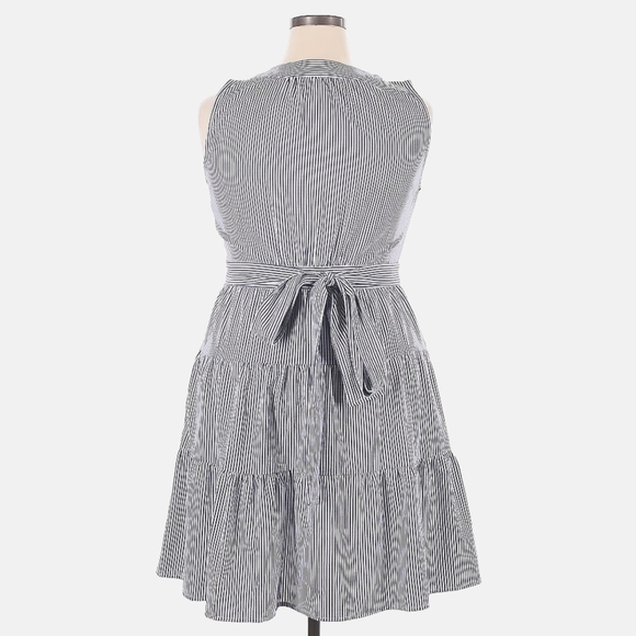 Tommy Hilfiger Textured Stripe Tiered Fit & Flare Dress – Size 14 – NWT - Picture 2 of 6